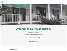 Tablet Screenshot of louisianapottery.com